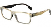 Lunettes rondes en corne de buffle de qualité supérieure avec monture épaisse en acétate Une fusion élégante de luxe et de fonction