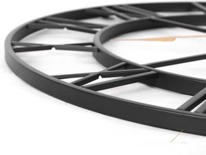 Reloj de pared de Metal analógico moderno grande, diseño de arte pintado creativo de alta calidad, cristal de Sol de cuarzo para decoración de sala de estar - Product Image 3