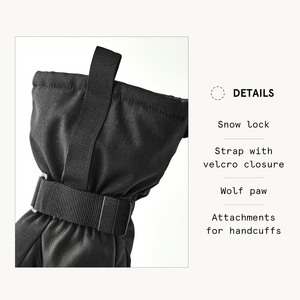 Guantes de esquí de poliéster de cuero para Snowboard, impermeables, transpirables, a prueba de viento, para hombres, para clima frío, guantes de esquí - Product Image 4