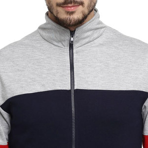 Chándales deportivos de calidad superior para otoño e invierno, algodón transpirable con cremallera con logotipo impreso, nuevos adultos de talla grande - Product Image 5