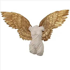 Designer human gold color resin figurine Home accessories sculpture Home Decoration Living Room Wholesale Manufacturer supplier