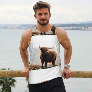 Débardeurs d'entraînement personnalisés pour hommes sans manches en maille chemise de gymnastique musculaire sans manches gilet graphique t-shirts débardeurs décontracté entraînement ample - Product Image 5