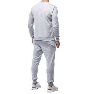Conjunto Deportivo Informal de 2 Piezas para Hombre, en Algodón y Poliéster Sólido, con Tela Transpirable de Secado Rápido, Pantalones Deportivos y Sudadera - Product Image 3