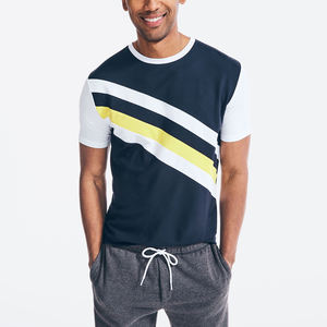 Venta al por mayor personalizado impreso y bordado Logo anillo hilado Camiseta de algodón para los hombres 100% algodón poliéster sublimación procesada - Product Image 1