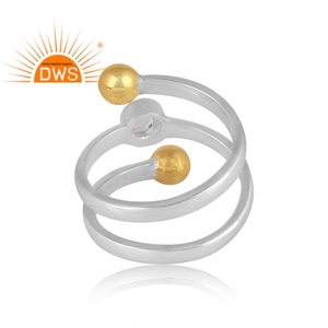 Meilleure vente bague en argent sterling fin cristal naturel quartz pierres précieuses fabricant de bijoux - Product Image 4