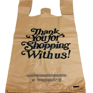 Alta calidad Ldpe Supermercado Biodegradable Impresión personalizada Poly Plastic Shopping T Shirt Bag Reciclable Bolsa de impresión personalizada - Product Image 6