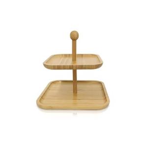 Présentoir à gâteau en bois rond à 3 niveaux conçu sur mesure Présentoir à gâteau de mariage à bon prix - Product Image 5