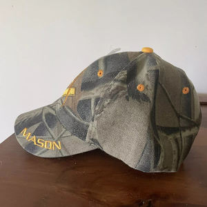 Panneaux Usé Cowboy Lavage 3D Broderie Logo Papa Chapeau Casquette de Baseball Brodé Coton Lavé Casquette de Baseball Extérieure Ronpex - Product Image 2