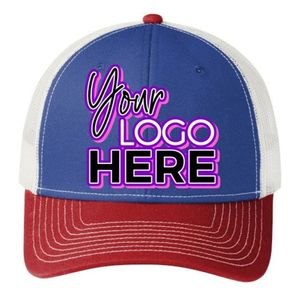 Gorras Trucker de Perfil Alto con Logotipo Personalizado Bajo la Visera, 2 Franjas Laterales, Gorras Trucker Estilo Australiano Profundo - Product Image 1