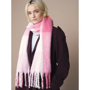 Sciarpa a Quadri Riciclata per Moda Sostenibile, Coperta Indossabile - Product Image 1