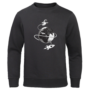 Sudadera de cuello redondo de gran tamaño de algodón 100% para hombre, nueva tendencia, jersey de moda informal para la temporada de invierno, diseño elegante de gran tamaño - Product Image 1