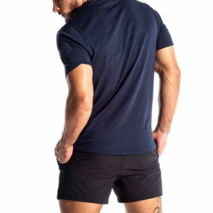 T-shirt de sport personnalisé pour hommes T-shirt d'entraînement de gymnastique respirant à séchage rapide Polyester Performance Top OEM Logo Vente en gros - Product Image 4