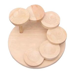 High Quality <b>Wood</b> <b>Cake</b> and Dessert Stand for Serving <b>Cake</b> with Metal Handle Tools Round Creative Modern <b>Cake</b> & Pastries Stand - Product Image 1