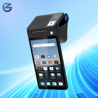 Z108 Android 14 Dispositivo POS de tableta de doble pantalla con pantalla táctil de 8 "Lector NFC Código QR Escáner de código de barras Impresora POS Terminal