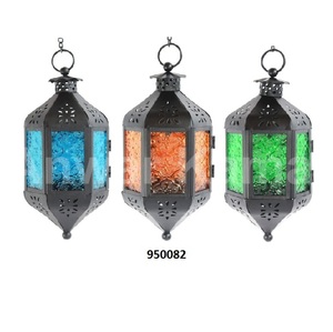 Silver Brass & Clear Glass <b>Lantern</b> Handmade American Style Christmas Home Decor - Product Image 4