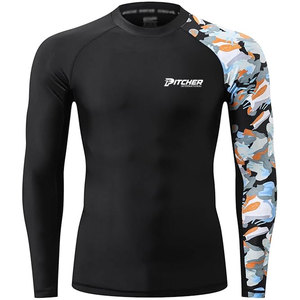 Rashguard pour homme, écologique, à séchage rapide, léger, respirant, en polyester/nylon, confortable pour l'entraînement sportif en salle de sport - Product Image 2