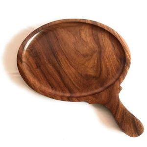 Natural Wooden Cheese Cutting Board with Cutting Tool Chopping Board for Home Hotel Restaurant Tableware <b>Used</b> Kitchens Utensils - Product Image 3