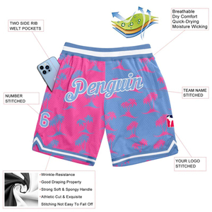 Shorts de sport en maille en gros avec impression par sublimation, parfaits pour les équipes, les salles de sport, les passionnés de fitness, Bsci, été, shorts de basket-ball - Product Image 2