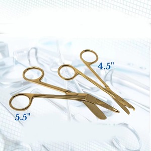 Tijeras para Vendajes Manuales de 14 cm, Juego de Pinzas para Apósitos, Acero Inoxidable, Lister, Primeros Auxilios, Uso Hospitalario, Instrumentos Médicos - Product Image 5