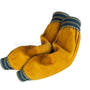 Welding Heat Spark Resistant Split Cowhide Leather Welding Sleeves Protective Leather Arm Sleeves For - Product Image 1