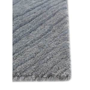 Tapis en laine tufté à la main Chroma Blue 9x12, motif géométrique rectangulaire pour la maison, le couloir, la chambre, épaisseur 10 mm, viscose pour adolescents - Product Image 4