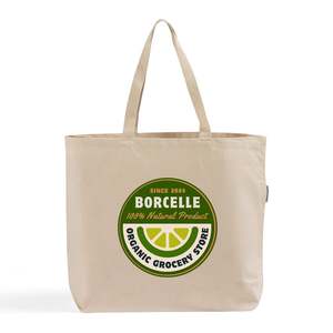 Custom Large Organic Cotton Tote <b>Bags</b> with Heat Transfer Printing <b>Medium</b> Size Shopping <b>Bag</b> with Logo-OR260 - Product Image 1