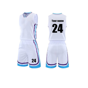 Uniformes de Baloncesto Personalizados de Alta Calidad con Diseño Nuevo, Impresión Térmica, Costuras Antibacterianas, Uniforme Unisex 100% Poliéster - Product Image 5