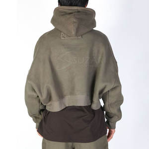 Stylish Hood And <b>Trendy</b> Fit Basics Crop Top <b>Hoodie</b> With Flexible Fabric And Easy Everyday Wear - Product Image 2