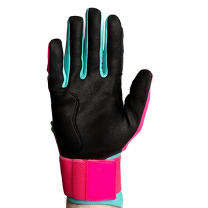 Adult Baseball & Softball Batting Gloves for Women Comfortable & Breathable <b>Hook</b> and Loop Closure - Product Image 2
