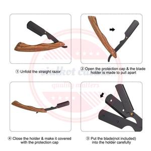 Professional <b>Straight</b> Razor for Men\Stainless Steel Barber Razor Folding Shaving Knife Hair Removal Tools - Product Image 5