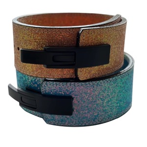 Cinturón de gimnasio de levantamiento de pesas de 4 y 6 pulgadas de color negro de cuero de vaca genuino hecho a medida - Product Image 2