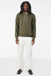 Nouveaux sweats à capuche Bella Canvas en polaire 100% coton, pull à capuche personnalisé avec logo brodé, impression numérique d'hiver, unisexe - Product Image 5