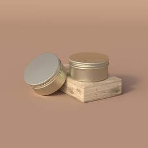 กระปุกครีมโลหะอะลูมิเนียมทรงกลมแบบกำหนดเองขายดีที่สุด พร้อมฝาปิด คุณภาพดีเยี่ยมสำหรับเครื่องสำอาง - Product Image 1