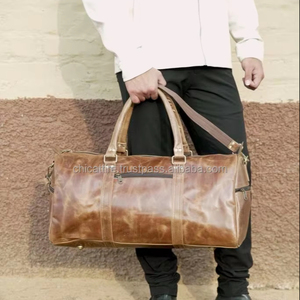 Nuevo diseño de bolsos de equipaje de cuero Crunch, bolso hecho a mano de usos múltiples, bolso de viaje Unisex, tamaño grande, usos múltiples, pelo en Bolso de piel oculta - Product Image 4