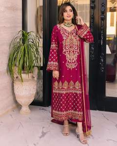 ผ้า lehnga choli สำหรับเจ้าสาวงานปักหลากสีสำหรับงานแต่งงานงานปาร์ตี้ออกแบบ0117สำหรับผู้หญิงขายส่ง - Product Image 4