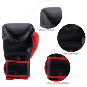 Fabrication de gants de boxe en cuir véritable de haute qualité, sur mesure, design OEM, blancs, à lacets, pour l'entraînement - Product Image 3