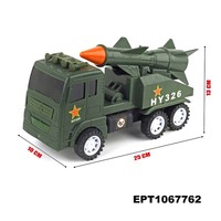 EPT Dollartoys Jouet éducatif pour enfants Rocket War Véhicule militaire Modèle de missile Launcher Battlefield Truck Car
