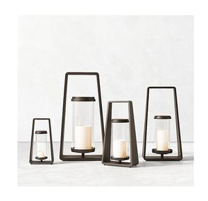 Lanterne à bougie en métal et verre de décoration de maison et de jardin nouveau Design lanterne à bougie en métal faite à la main pour la décoration de la maison - Product Image 5