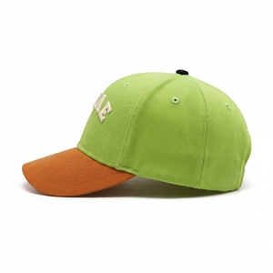 Casquette Snapback 6 Panneaux Brodée en 3D avec Lettres, en Toile Vert Orange, Unisexe, Décontractée, Respirante et Imperméable, Réglable - Product Image 2