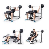 EIGFOH Banc de musculation pliable multifonction en métal avec banc abdominal inclinable Modèle 70070 - Expédition depuis l'Espagne (Fabriqué en Chine)