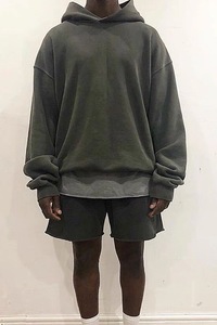 เสื้อฮู้ดแบบสวมหัวของผู้ชายทรงครอปโอเวอร์ไซส์แบบกำหนดเองได้ TB664 - Product Image 2