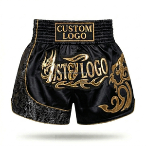 Shorts de lutte OEM, vente en gros d'usine, logo personnalisé, satin durable, 100% polyester, fournisseur de marque privée - Product Image 3