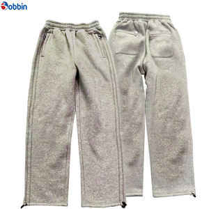 Pantalon de jogging d'hiver personnalisé pour homme, haute qualité, décontracté, avec logo, streetwear d'extérieur, doublure polaire foncée - Product Image 6