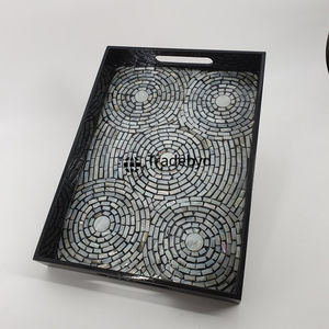 Bandeja de incrustaciones de nácar Tradebyd, bandeja hecha a mano de lujo para una decoración elegante del hogar - Product Image 3