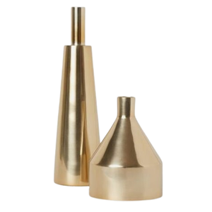 Pot de fleur en or en forme de bouteille nouveauté à la recherche de décoration de fête de mariage Pot de fleur Vintage pot de fleur en métal avec le meilleur prix - Product Image 5