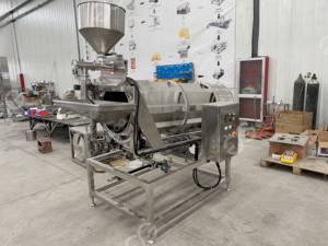Fried Puffed Food <b>Seasoning</b> <b>Processing</b> Machinery Double Drum Oil Sprayer Snack Chips Flavoring <b>Machine</b> - Product Image 5