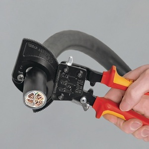 เครื่องตัดสายเคเบิล KNIPEX VDE ความยาวรวม 320 มม. ด้ามจับหลายชิ้นส่วนแบบขัดเงาสำหรับการจัดการและอุปกรณ์เสริมสูงสุด 60 มม. (600 มม.) - Product Image 3