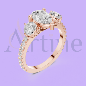 10K Solid Gold <b>Dainty</b> <b>Ring</b> for Women - Product Image 1