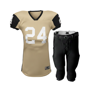 Maillot de football américain personnalisé pour adultes, uniforme de match universitaire, polyester 250GSM respirant, vêtements de sport compétitifs - Product Image 6