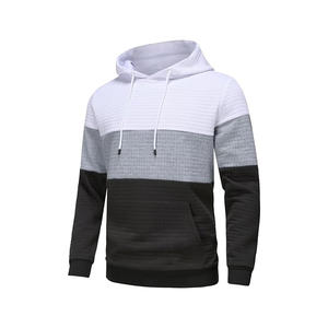 Sudadera con capucha Sudaderas con capucha francesas Hombro caído Sin cuerdas Sudaderas con capucha pesadas de gran tamaño para hombres - Product Image 2